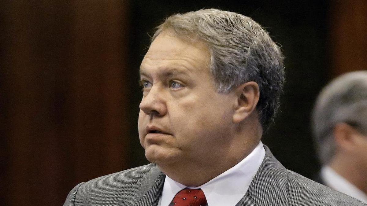 
Rep. Jay Hoffman, D-Belleville, is seen on the House floor at the Capitol in Springfield. Business groups and injured employees weighed in Tuesday as Illinois lawmakers began debating whether to overhaul the state's workers' compensation insurance program to make it more affordable for employers.
