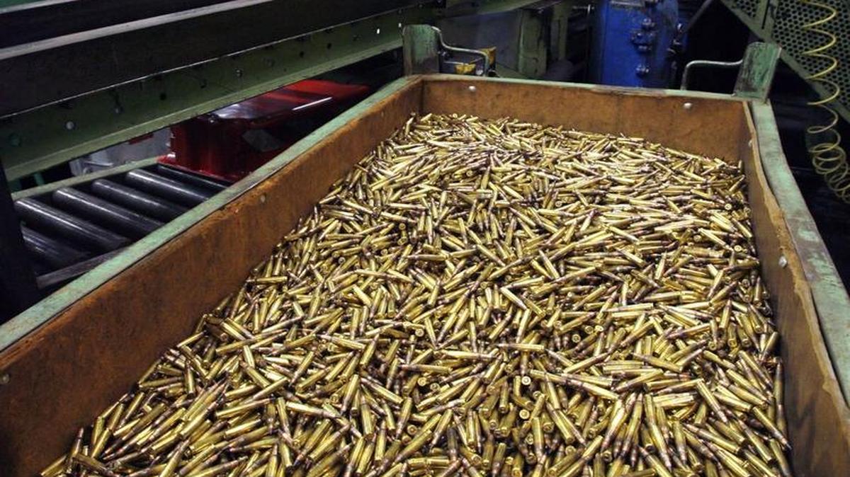 A limited run of green ammo is assembled in a room at the Lake City Army Ammunition Plant in this file photo.