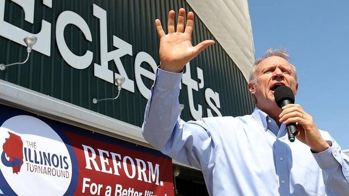 
Gov. Bruce Rauner during an appearance in Belleville.
