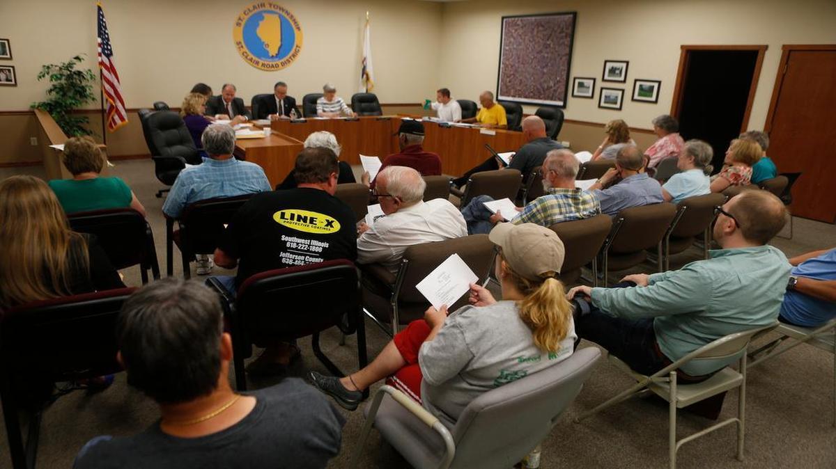 
An overall photograph of the St. Clair Township Board of Trustees meeting on Tuesday evening.
