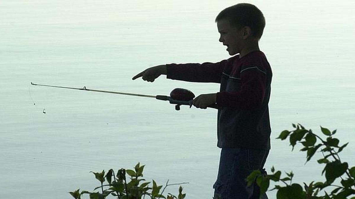 A young fisherman tries his luck at Horseshoe Lake State Park in this file photo.