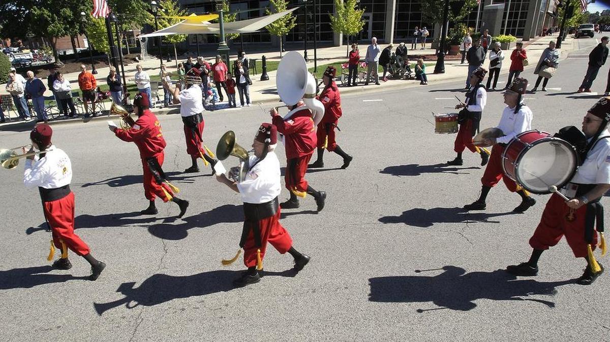 Shriners from 21 Temples throughout the Great Lakes region converged on the metro-east for the Great Lakes Shriners Association's regional convention in 2014, which was hosted by the Ainad Temple based in East St. Louis. They held a parade through downtown Belleville on Sept. 13, 2014, starting and ending at Hough Park.