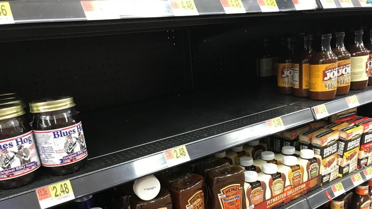 Walmart Super Center in Belleville on Green Mount Commons Drive had no Maull’s on its shelves in January.