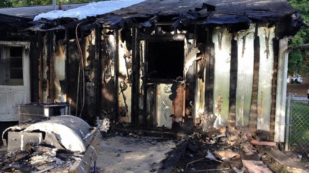 
A gas grill, foreground, ignited a fire at a house at 320 Joseph Drive in Fairview Heights.

