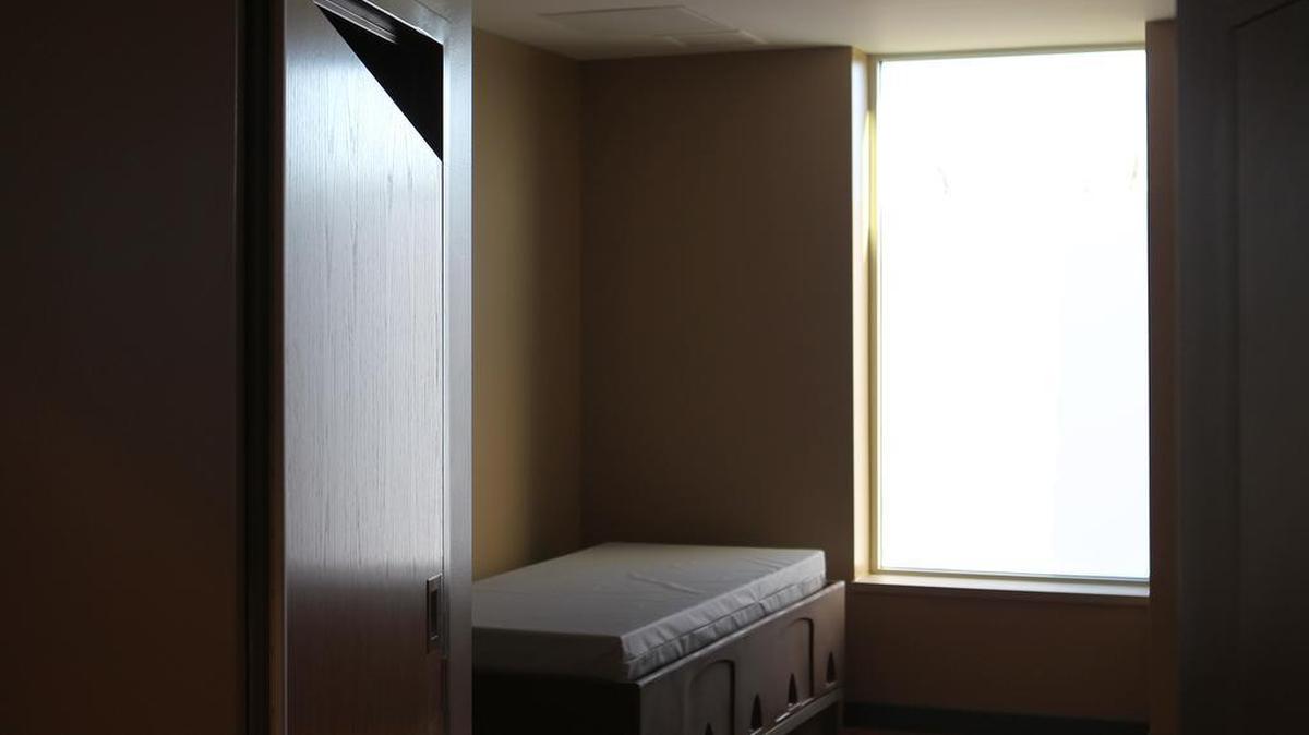 A hospital bed for people with mental health care needs is pictured in this 2016 file photo at Touchette Regional Hospital’s Behavioral Health Center. Touchette is one of two hospitals in St. Clair and Madison counties that provide inpatient psychiatric treatment.