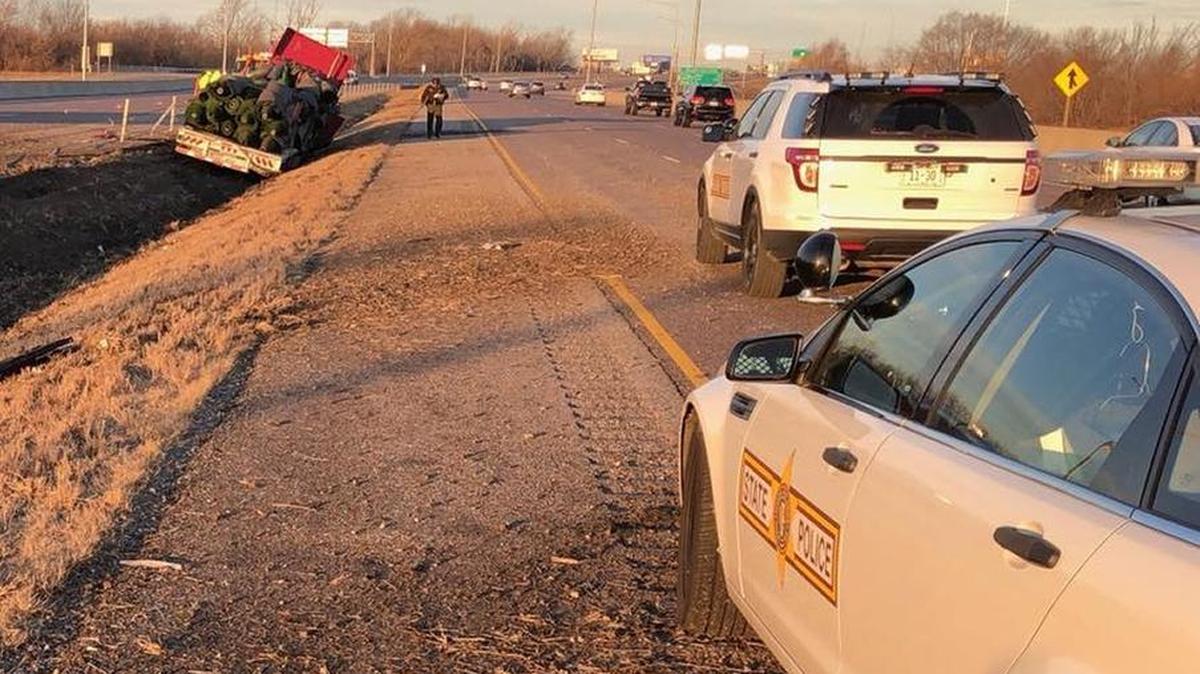 A rollover accident slowed the metro-east morning commute Friday on Interstate 64 just east of the Interstate 255 exchange.