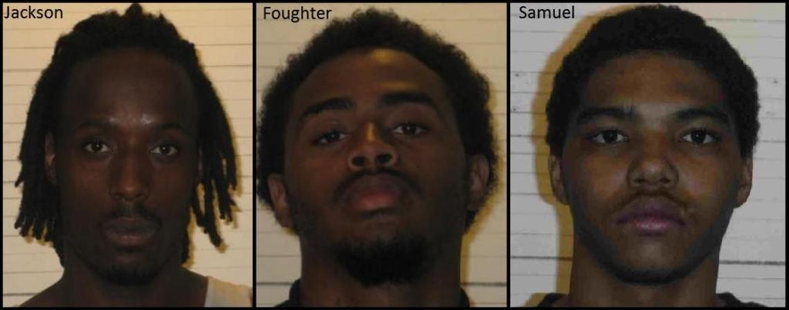 From left, Ceonta Jackson, Teondre Foughter and Aaron Samuel have all pleaded guilty to charges in connection to a July 2016 home invasion in which they shot an 86-year-old man in the leg before stealing money and a car from him.