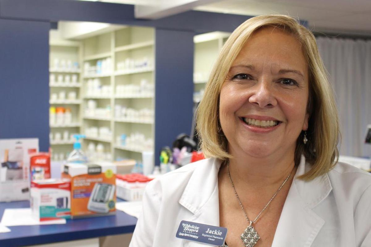Jackie Howell, new owner of the Medicine Shoppe in downtown O’Fallon, has been a pharmacist for more than 30 years.