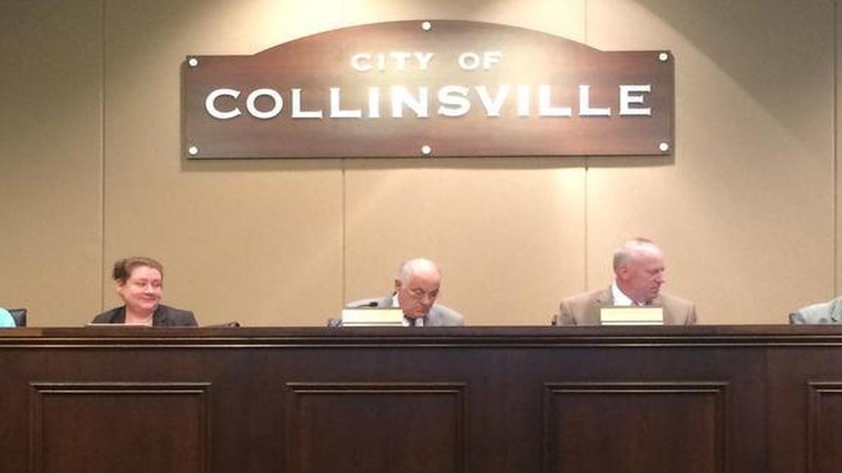 
From left to right, Councilman Jeff Stehman; Councilman Nancy Moss; Finance Director Tamara Ammann, who was acting city manager in Scott William’s absence Monday night; Mayor John Miller; Corporate Counsel Steve Giacoletto; Councilman Jeff Kypta; Councilman Cheryl Brombolich 

