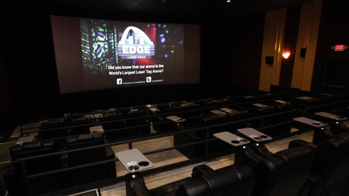 This file photo shows one of The EDGE’s “bistro” theaters in 2012. The Belleville company now wants to expand with a new 4D theater.