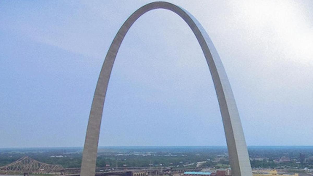 The Gateway Arch in St. Louis.