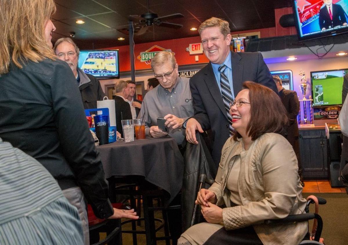 St. Clair County State’s Attorney Brendan Kelly served as a host during a February 2016 reception in Belleville for fellow Democrat Tammy Duckworth during her successful run for the U.S. Senate. On Friday, Duckworth endorsed Kelly in his run for the 12th Congressional District.