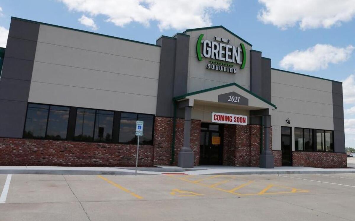 The Green Solution medical cannabis dispensary in Sauget, which hopes to open around the end of July.