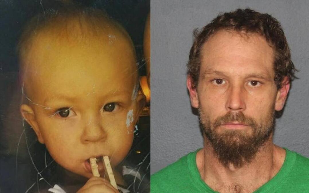 Brian Pullen, right, was captured Wednesday without incident in Cahokia. He was wanted after he allegedly abducted his 9-month-old son, also named Brian, on Sunday.