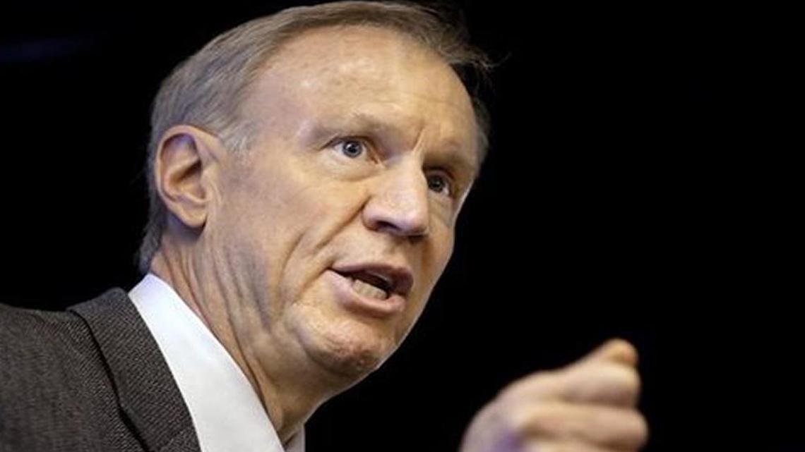File photo of Illinois Gov. Bruce Rauner