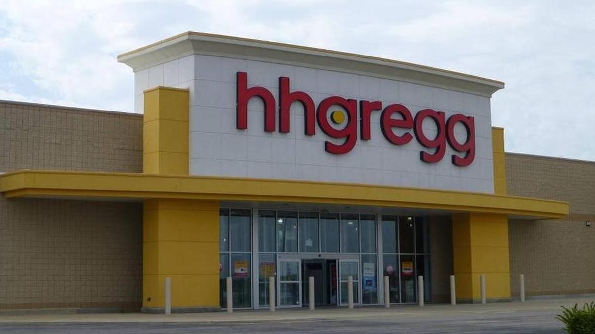 The exterior of an Hhgregg location in Mansfield, Ohio, on May 14, 2013.