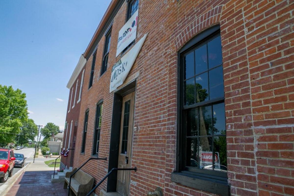Renovation work is underway at Hopskeller Brewing Co. in Waterloo. A fire destroyed most of the back half of the building in 2016.