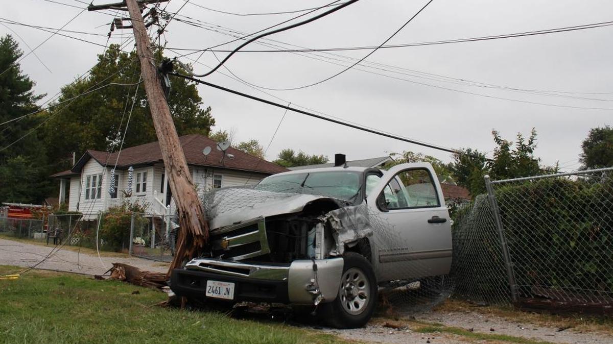 
Residents say they heard a loud bang and lights start flickering in their home. The truck hit the pole, holding it in place and knocking power out for residents on the 600 block of 74th street in East St. Louis Sunday afternoon.
