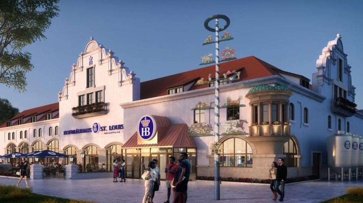 This is an artist’s rendering of the Hofbräuhaus planned for a site off Illinois 15 in Belleville.