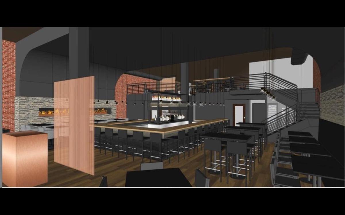 This is an artist’s rendering of the proposed Copper Fire restaurant at 200 E. Main St. in downtown Belleville. The developers hope to open the restaurant in March.
