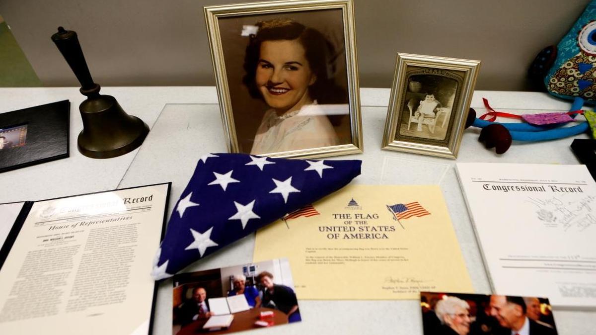 The awards have been renamed in honor of late longtime Belleville educator Mary McHugh, who died in 2014. Here are photos of McHugh and some of her awards displayed at a memorial service for her last year.