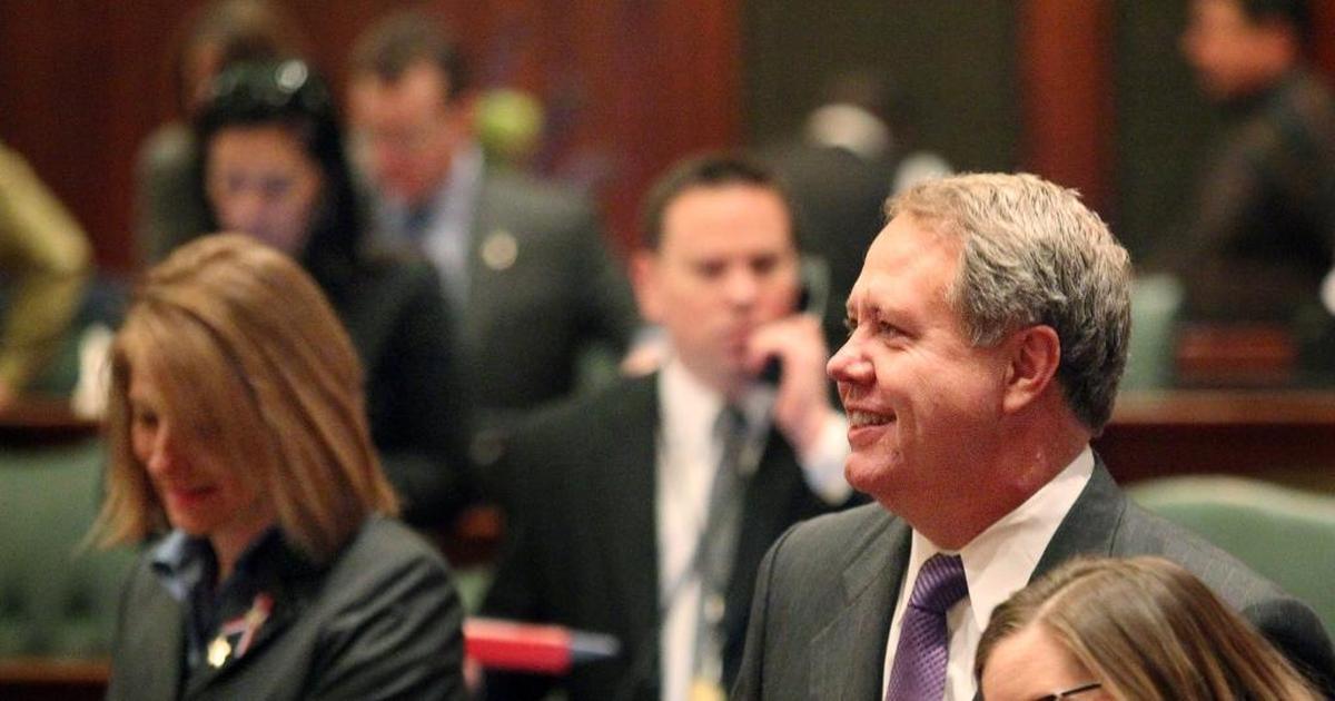 Rep. Jay Hoffman, D-Swansea, on the floor of the Illinois House.
