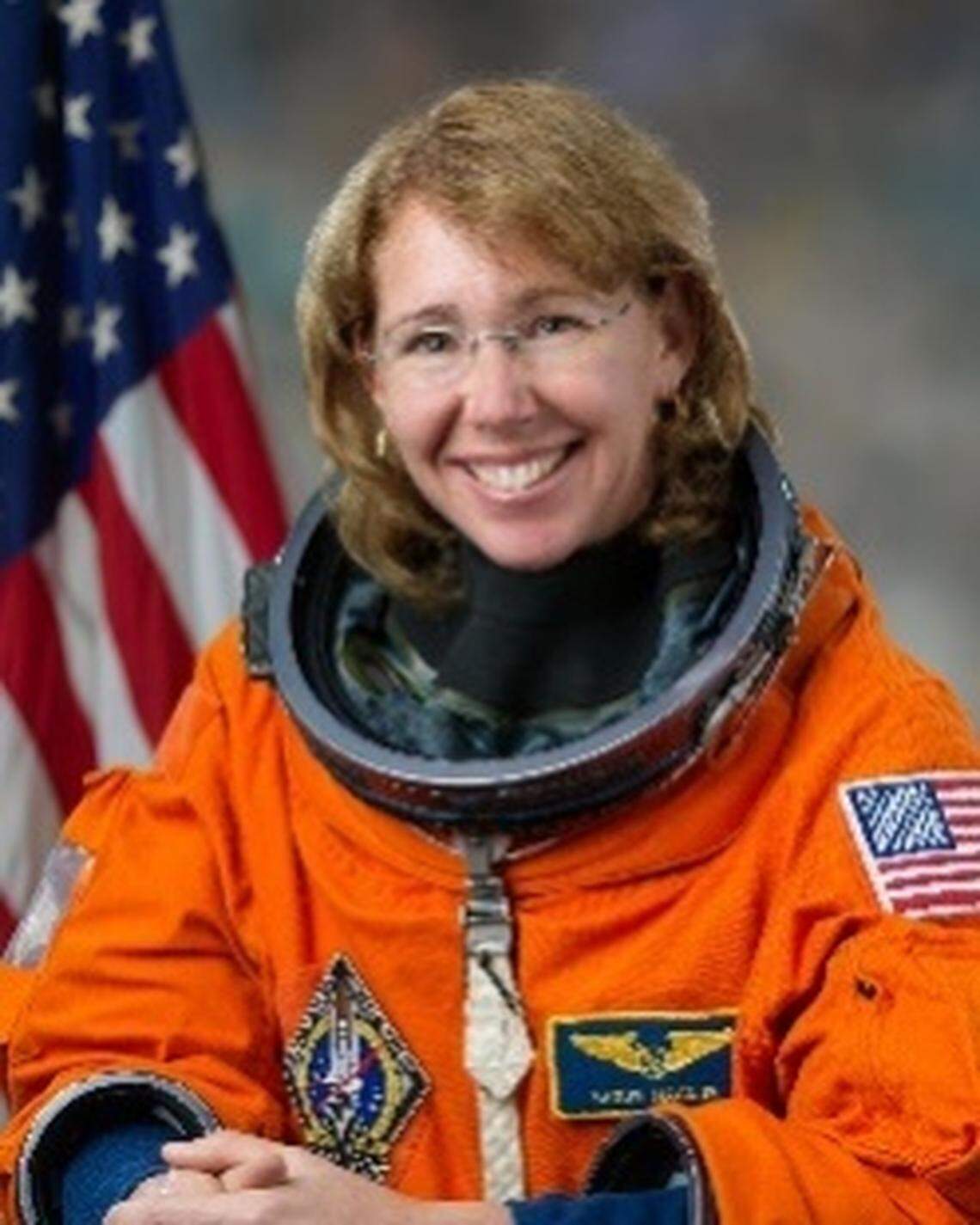 Belleville native Sandy Magnus was inducted into the United States Astronaut Hall of Fame on June 11.