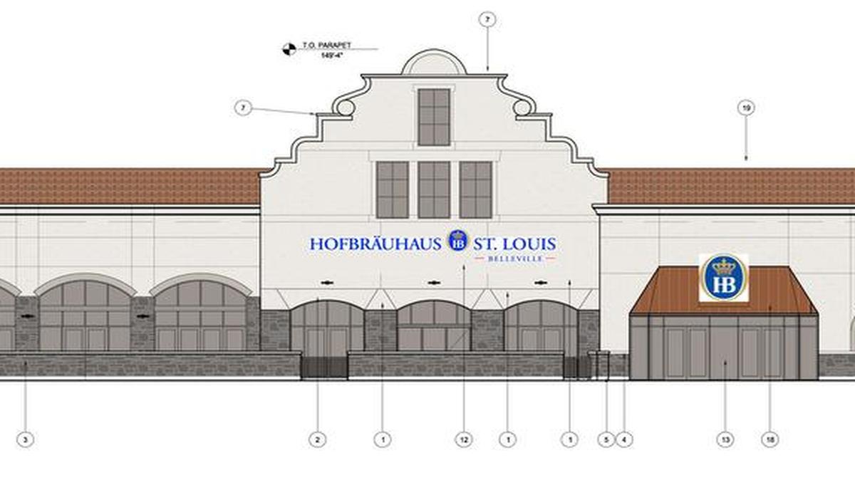 A new architect’s rendering of the Hofbrauhaus to be built at the National Shrine of Our Lady of the Snows on Illinois 15 in Belleville.