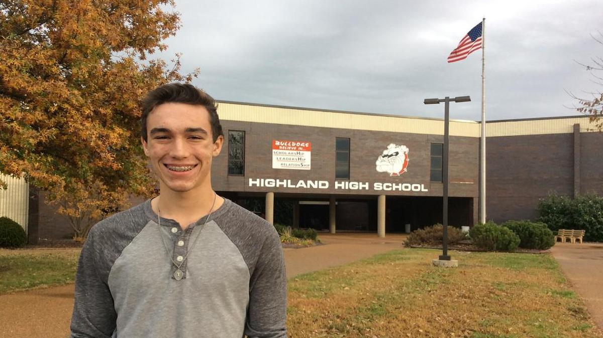 Highland High School senior Evan Capelle scored a perfect 36 on the ACT college assessment test. He is the second HHS student to accomplish the feat in as many years.