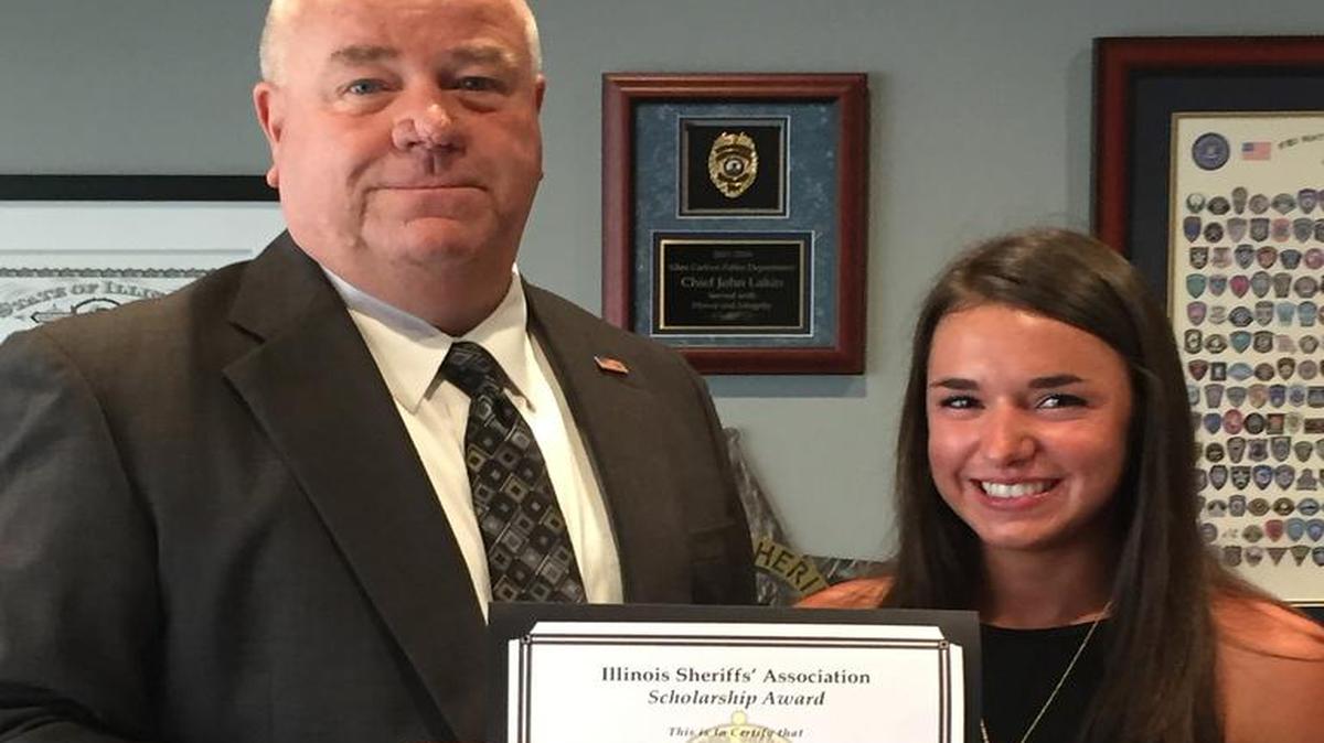 Sheriff John D. Lakin has announced that Marissa Wheeler of Highland is the recipient the Illinois Sheriff’s Association Scholarship on behalf of the Madison County Sheriff’s Office.