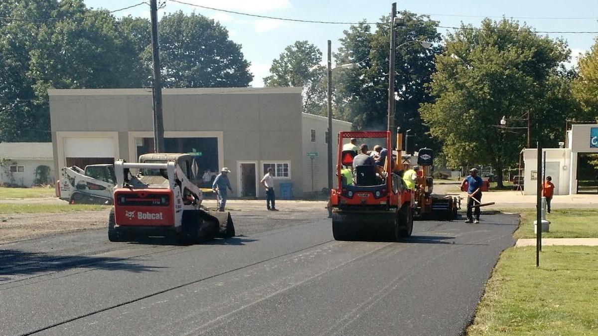 Recently, the village of St. Jacob asphalted the parking lot at the St. Jacob Activity Center and also Greenberg Lane. Motor Fuel Taxes were used for this project. These improvements were required by the Americans with Disabilities Act.
