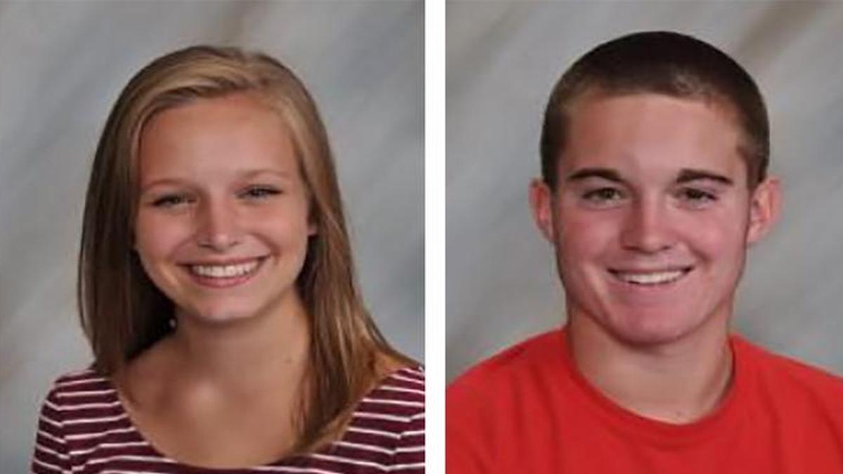 Alli Zobrist, left, John Pollard, center, are co-valedictorians of the Highland High School class of 2016. James Tscherney, on right, is the salutatorian