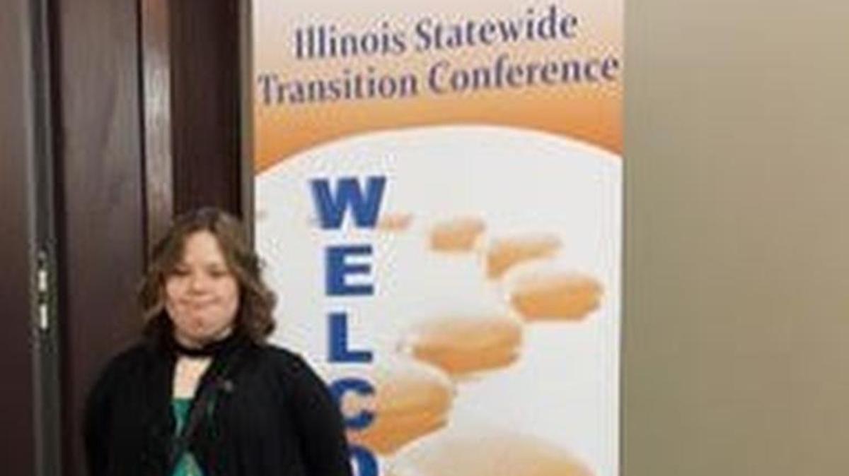 Holly Wrobbel, a 17-year-old junior at Highland High School, was named the “Student of the Year” at the annual Illinois Statewide Transition Conference.