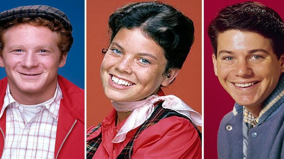 From left, Don Most, who played Ralph Malph, on the TV show “Happy Days,” Erin Moran, who played Joanie Cunningham in the show, and Stars Anson William, who played Potsie, are the featured celebrities for the fifth annual Greenville Graffiti Car Show.