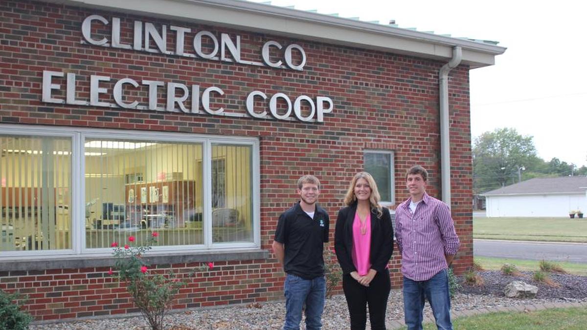 Kaskaskia College Scholarship winners: Pictured are Evan Schuette, Carrie Trame of Clinton County Electric, and Jakob Koch.