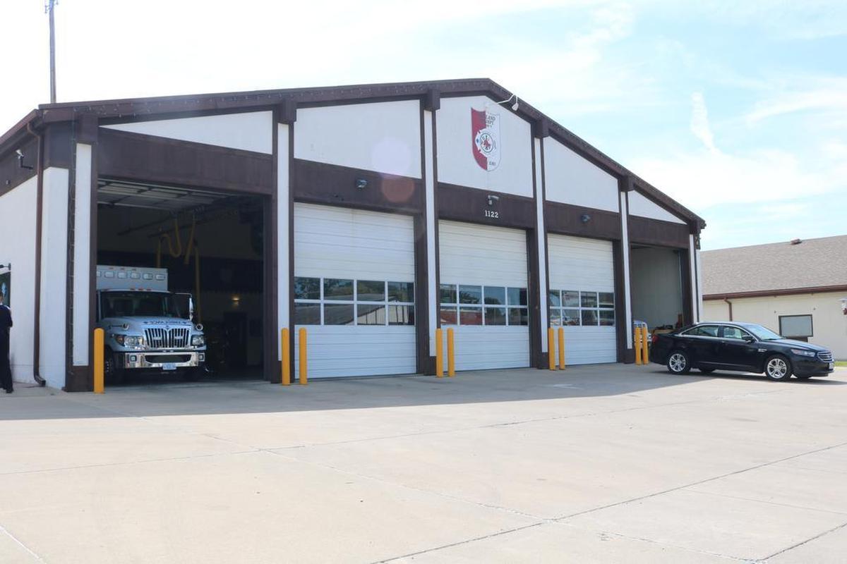 The fire and emergency medical services station located at 1115 Broadway in Highland.
