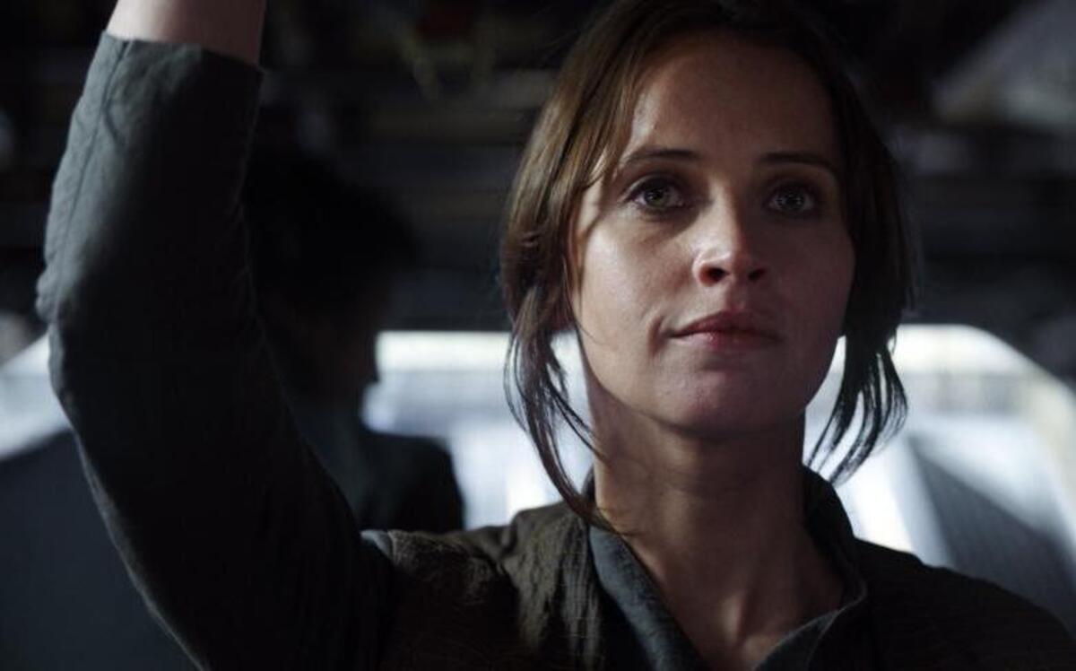 Felicity Jones in a scene from “Rogue One: A Star Wars Story.”