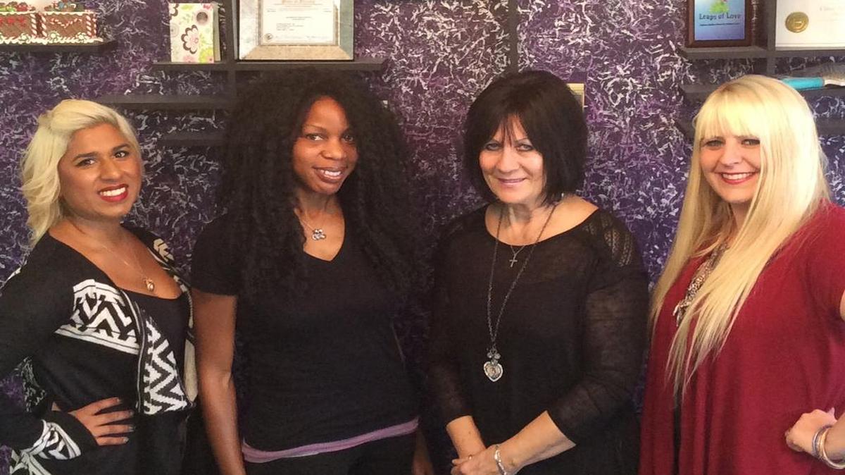 SHEERS STAFF From left are Anupa Singh, British Aaliyah and Marlene Scholl. Not pictured is is Karrie Vanhoose.