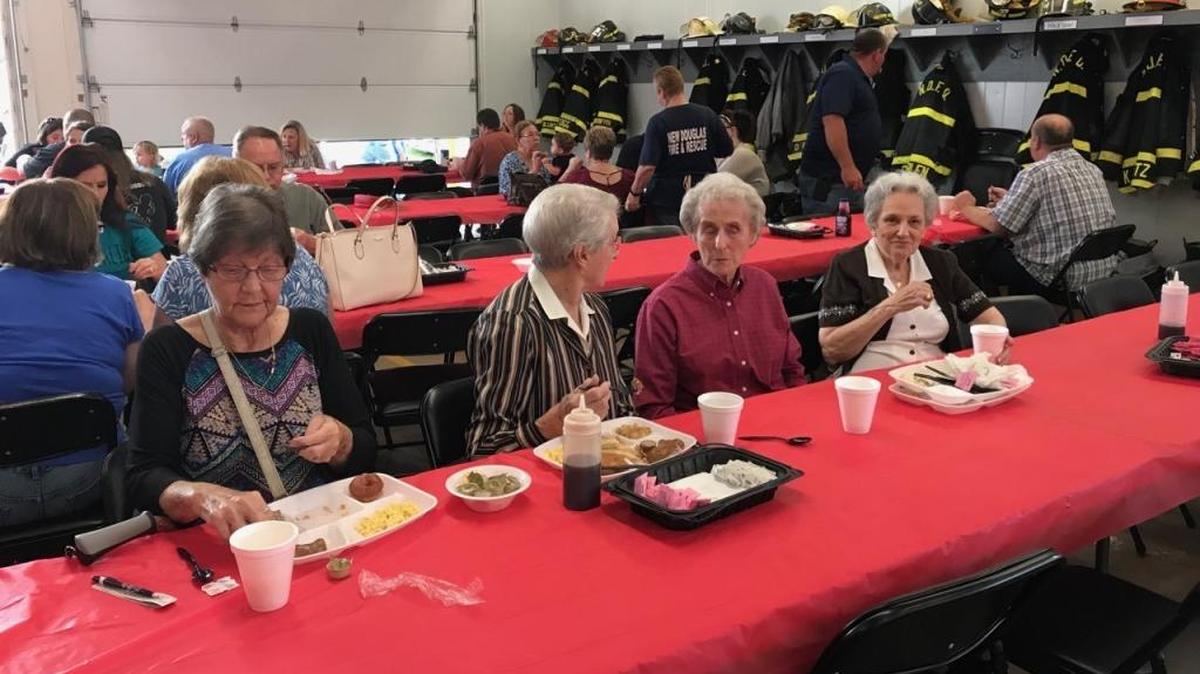 The New Douglas Fire Department's breakfast fundraiser was a hit, again. The department was prepared for hungry diners, with 1,200 pounds of sausage, 10 cases of biscuits, 13 bags pancake mix, 25 bags of gravy, 1,100 donuts, 15 cases of eggs at the ready. And they needed it. The department served 801 people during the breakfast on Nov. 5.