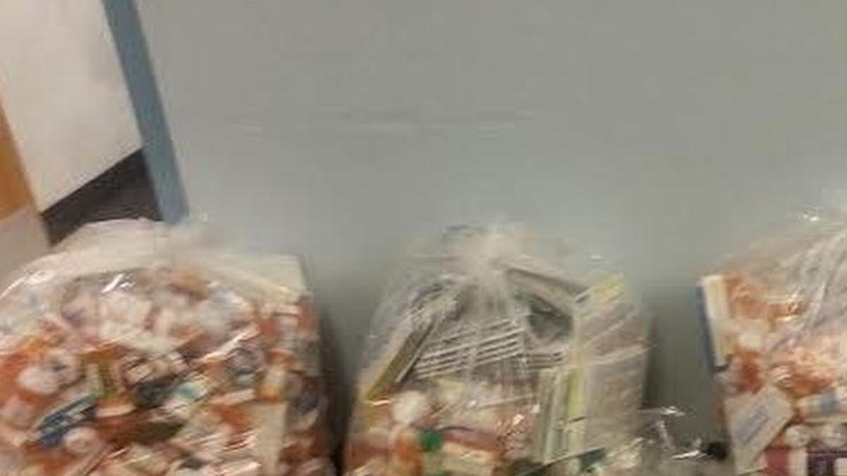 
More than 140 pounds of expired, unused or unwanted prescription drugs were returned to the Highland Police Station on Sept. 26 as part of The National Prescription Drug Take-Back Day.

