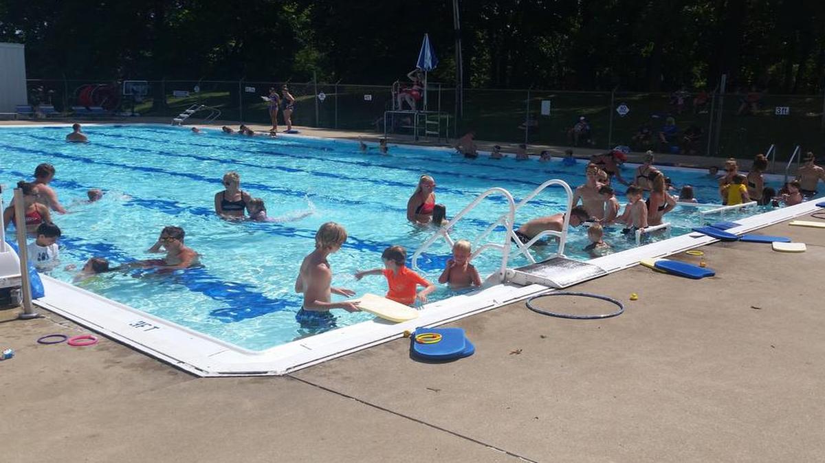 The Highland Community Pool reopened for swimming lessons this morning and will be open to the public at its regular time today, 1 p.m.