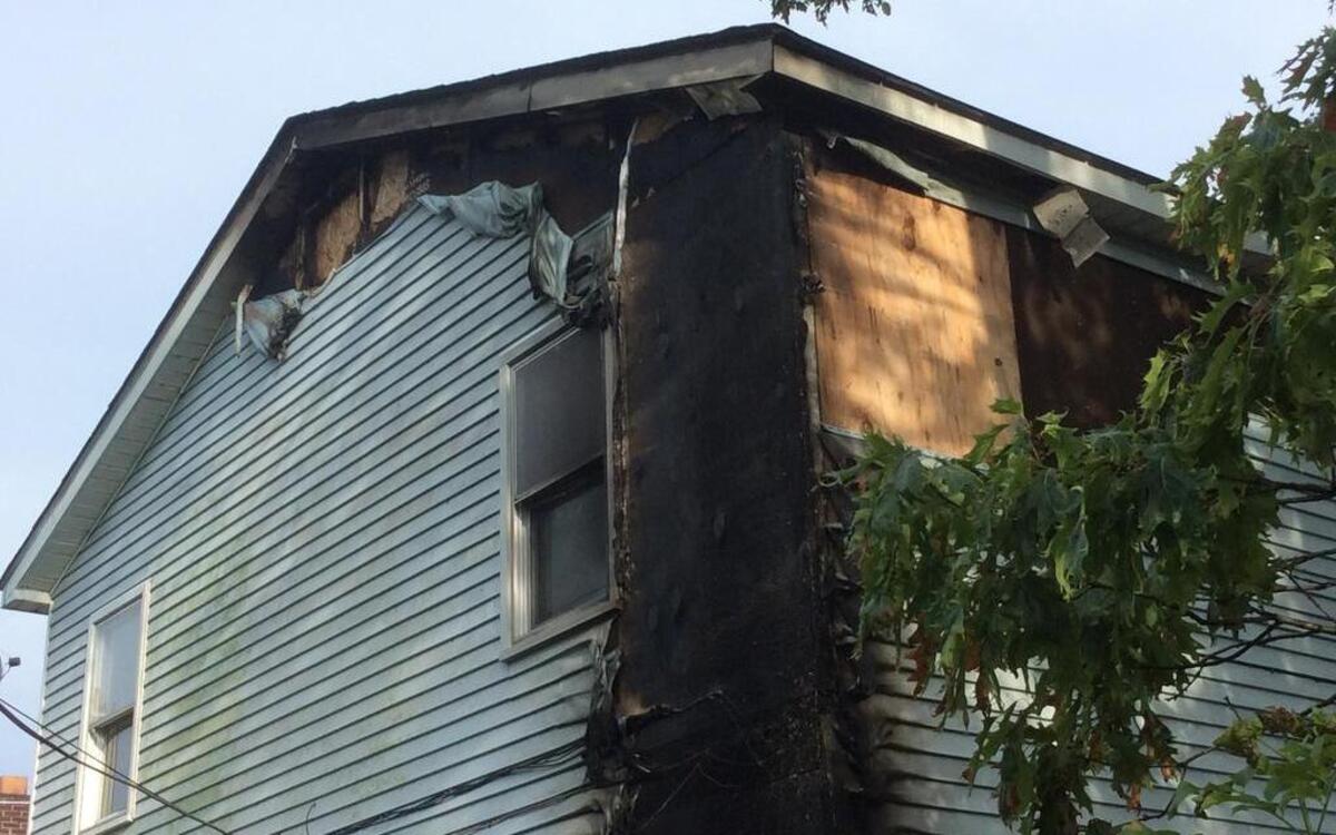 Damage for a house fire at 505 Main St. in Alhambra. The fire started around 7 p.m. on the northwest corner of the house and worked its way up and into the attic.