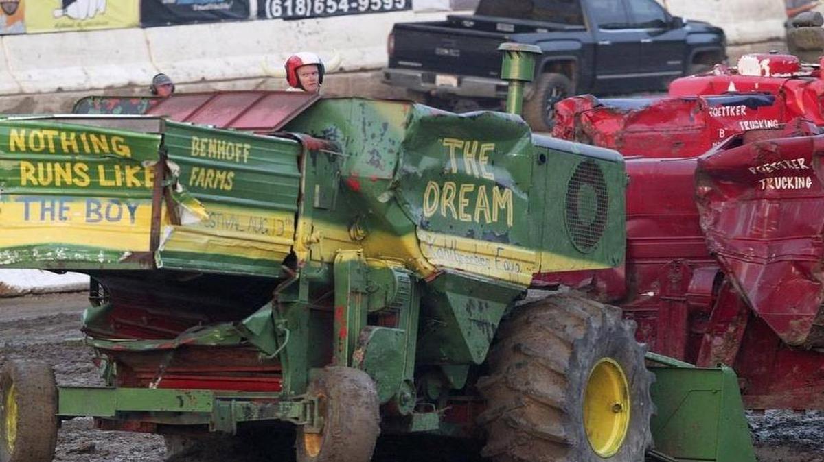 The combine demolition derby will be held on July 27 at the Madison County Fair.
