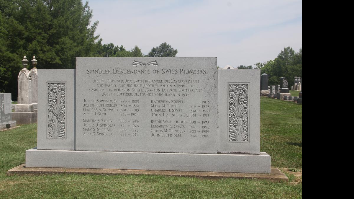 
Highland’s first immigrants are prominently recognized at the Highland City Cemetery.
