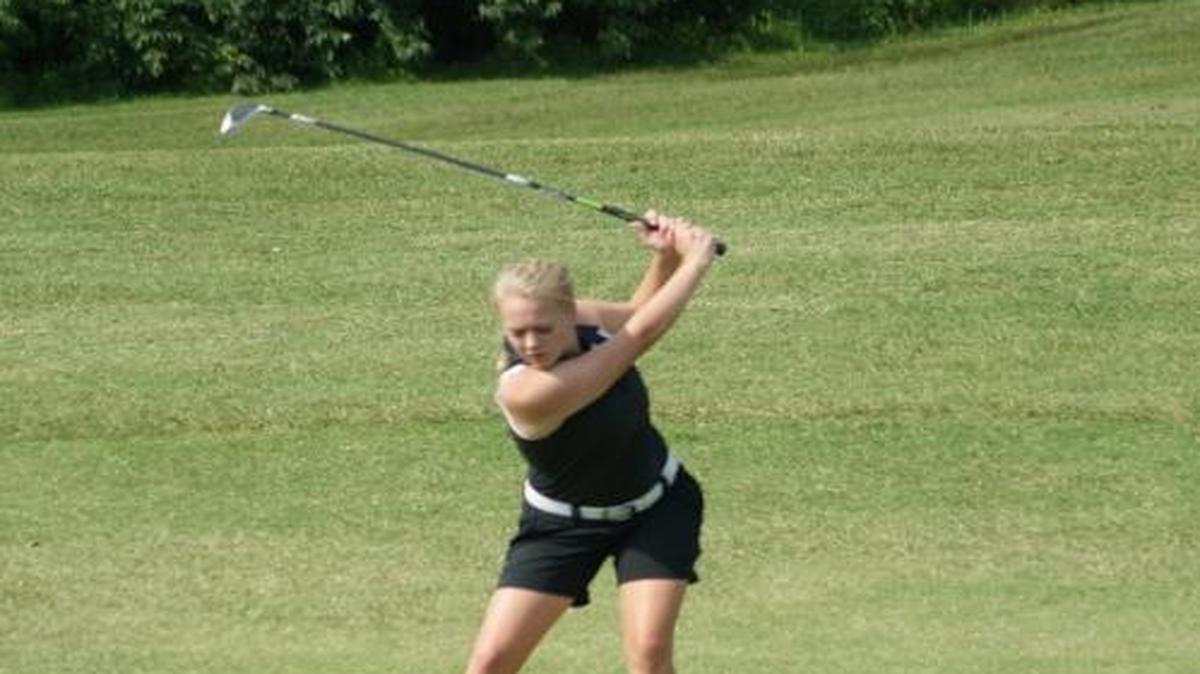 
Highland senior Allison Young shot a nine-hole round of 42 to tie sophomore Rece Portell for the match-low and team season-low score in a triangle match Wednesday at Arlington Greens Golf Course in Collinsville.
