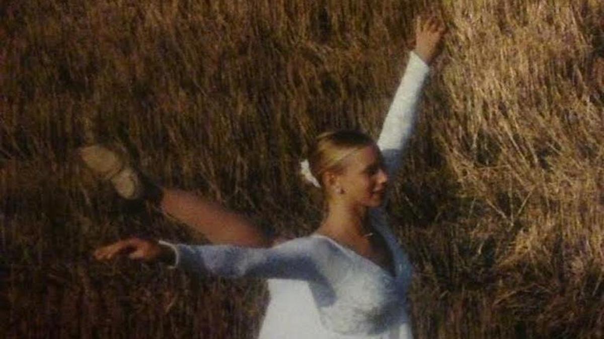 Chelsey Kantner of Highland dances in a field while competing for Jane Mannion’s School of Dance in 2000.