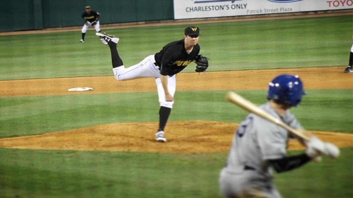Highland native Geoff Hartlieb delivers a pitch recently for the West Virginia Power. The 2012 Highland High School graduate was just called up to pitch for the Bradenton, Fla. Marauders, the Class A-Advanced Affiliate of the Pittsburgh Pirates which competes in the Florida State League.