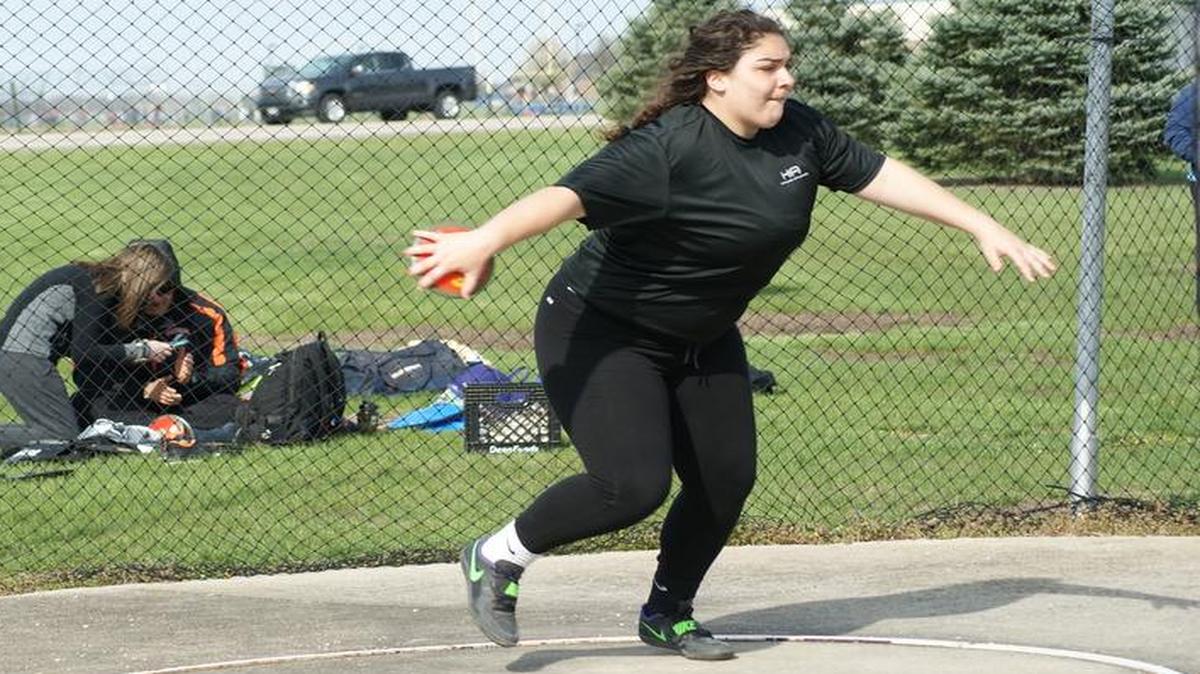 Highland thrower Polly Czar qualified for the IHSA Class 2A Girls State Track and Field Meet in Charleston last year in the discus last year and she hopes to place this season as a senior.