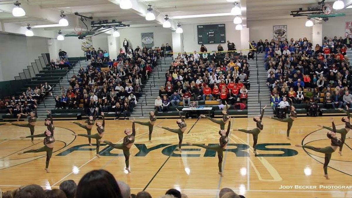 The Highland High School varsity dance team performs its winning 3A Dance routine at the Yvonne Cole Invitational on Saturday at Lindbergh High School in St. Louis.
