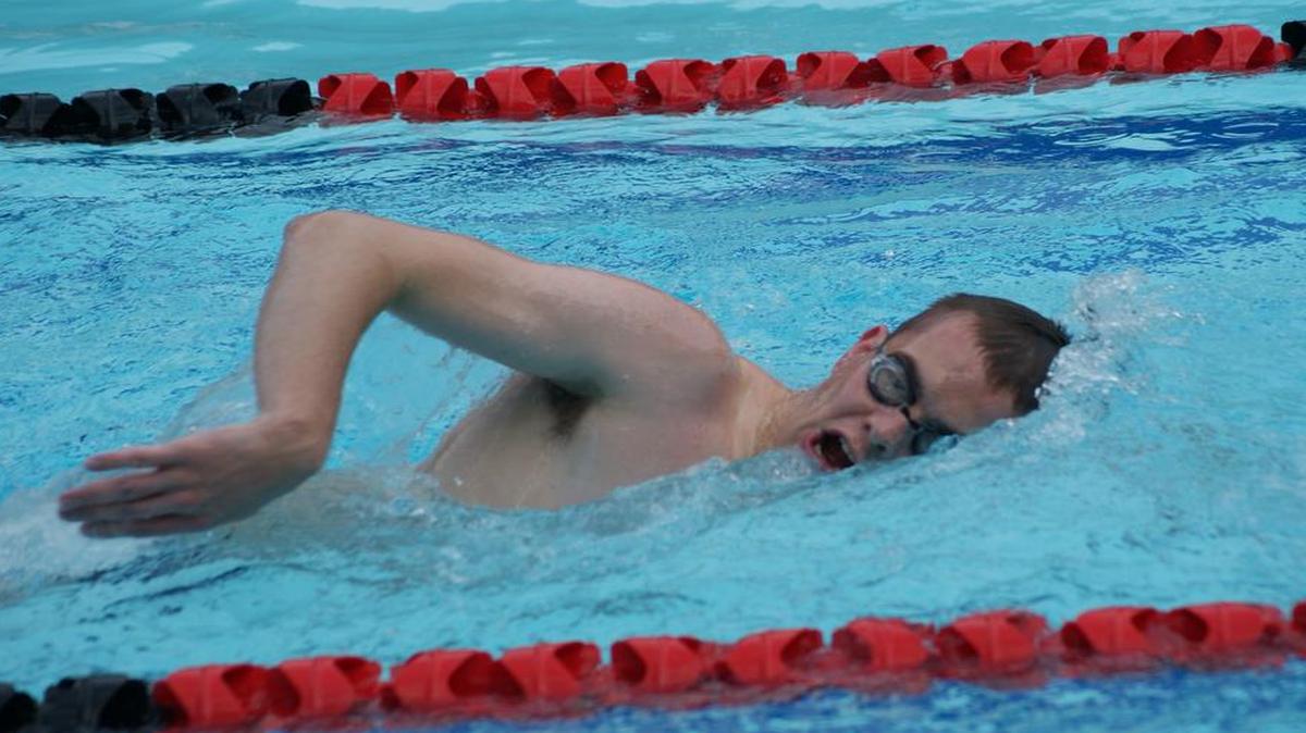 Highland Splash swimmer Gunnar Kohlbrecher, shown swimming the freestyle, will be on the team’s best swimmers this summer in the boys’ 15-18 age division.